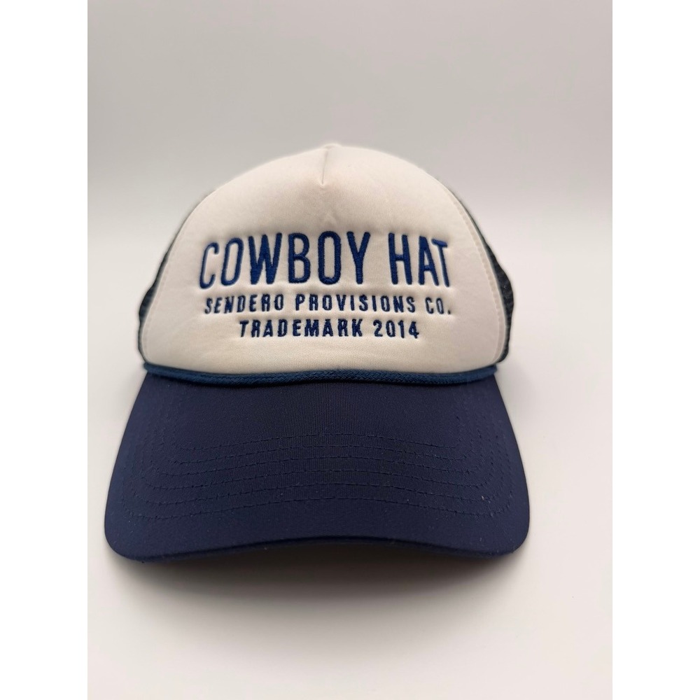Sendero Provisions Co Trucker Hat Mens OSFA Navy Blue Cowboy Hat Graphic